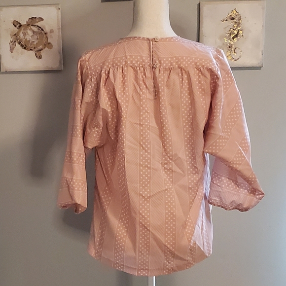 Pink stripped and polka dot blouse - Picture 5 of 5